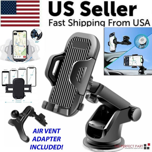 360° Universal Mount Holder Car Stand Windshield For Mobile Cell Phone